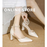 Nuevas y elegantes sandalias altas con punta gruesa